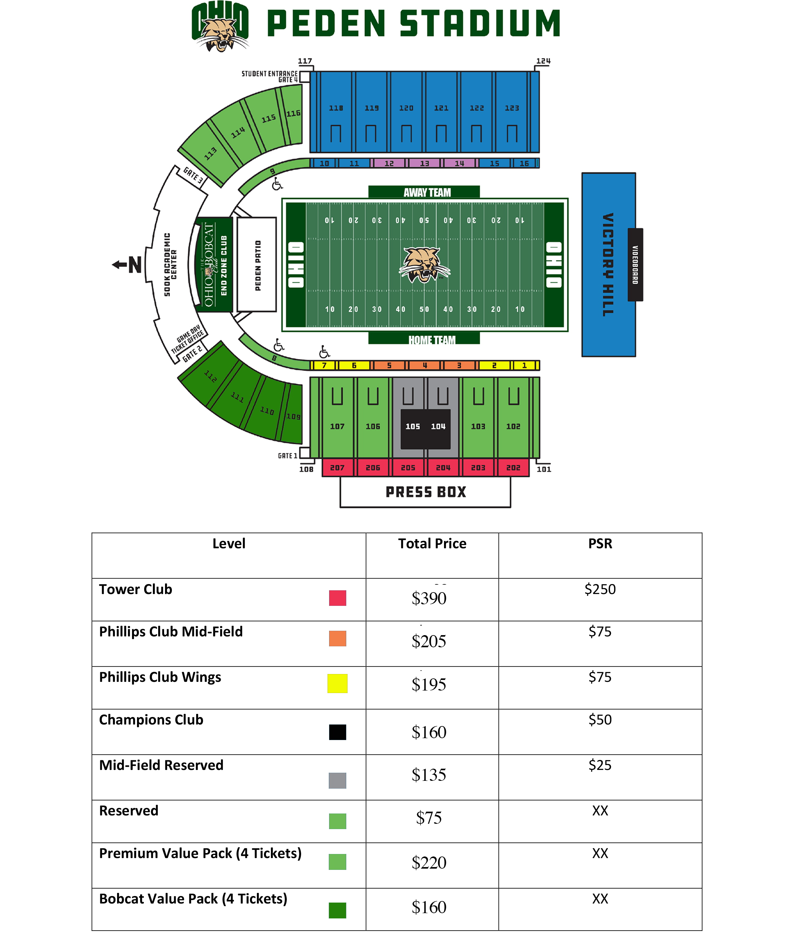 Football Ticketing Information Ohio University